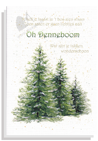 Kerstkaart oh denneboom